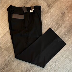 Claiborne Classic Flat Front Black Dress Pants for Men NWT
